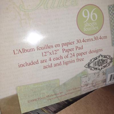 Collection of Scrap Booking Paper and Supplies (#1) (G)