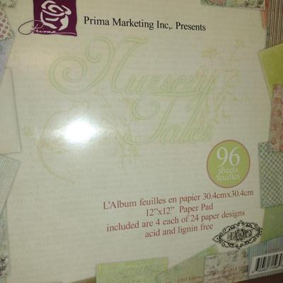 Collection of Scrap Booking Paper and Supplies (#1) (G)
