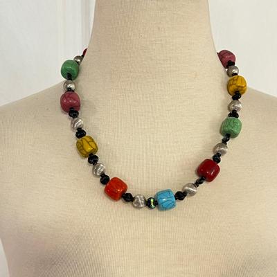 Necklace Lot - Glass Beads, Gem Stones