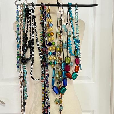 Necklace Lot - Glass Crystal Beads