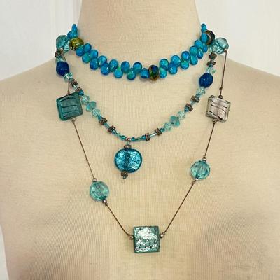 Necklace Lot - Glass Crystal Beads