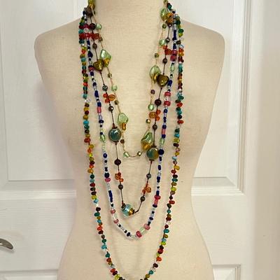 Necklace Lot - Glass Crystal Beads