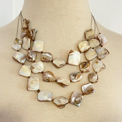 Necklace Lot - Mother of Pearl, Abalone