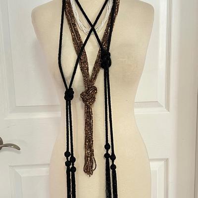 Necklace Lot - Seed Beads, Mother of Pearl, Earrings Set