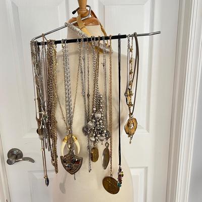 Necklace Lot - Vintage, Contemporary, Artisanal, Chains, Pendants,