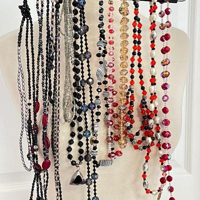 Necklace Lot - Crystal, Glass, Artisanal