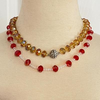 Necklace Lot - Crystal, Glass, Artisanal