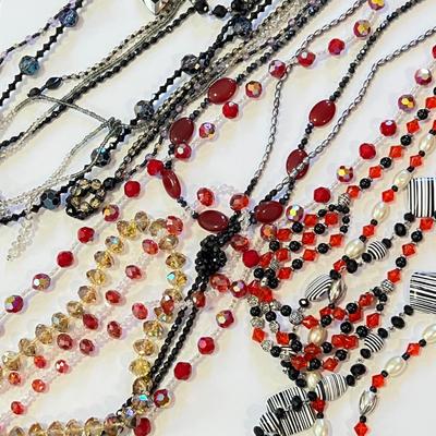 Necklace Lot - Crystal, Glass, Artisanal