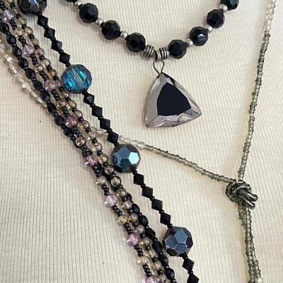 Necklace Lot - Crystal, Glass, Artisanal