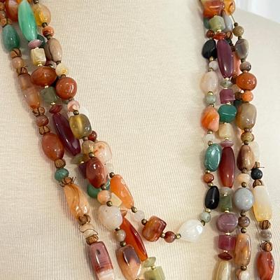 Necklace Lot - Natural Stone, Gem Stone, Semiprecious