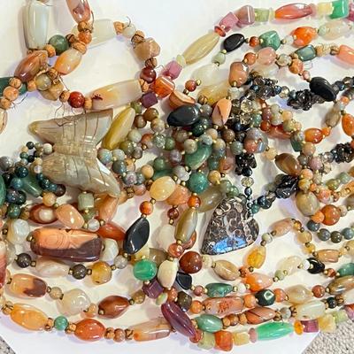 Necklace Lot - Natural Stone, Gem Stone, Semiprecious