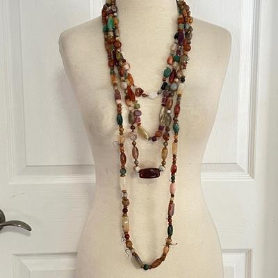 Necklace Lot - Natural Stone, Gem Stone, Semiprecious