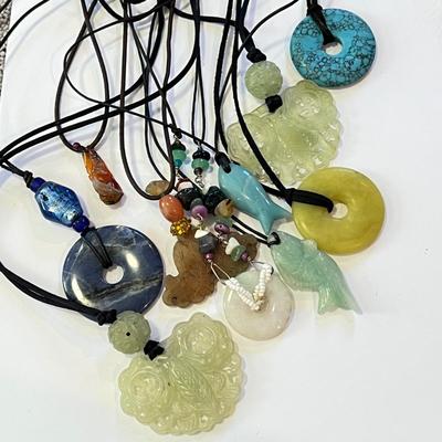 Necklace Lot - Natural, Gem Stone, Carved