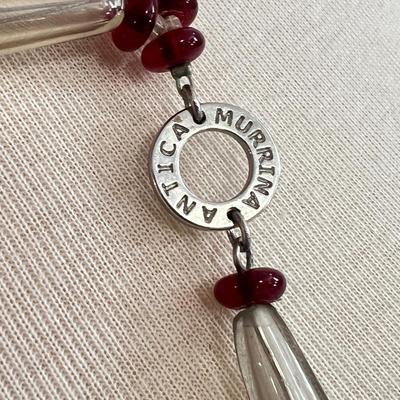 Designer Antica Murrina Murano Glass Necklace