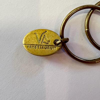 Designer Venetiaurum Murano Gold Glass Necklace