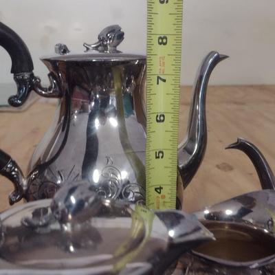Tea and Coffee Set with Serving Trays (G)
