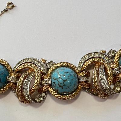 Vintage Designer Marcel Boucher Necklace Bracelet 1 Earring Set