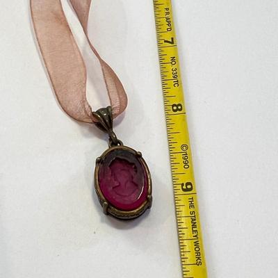 Designer Extasia Glass Cameo Choker Necklace