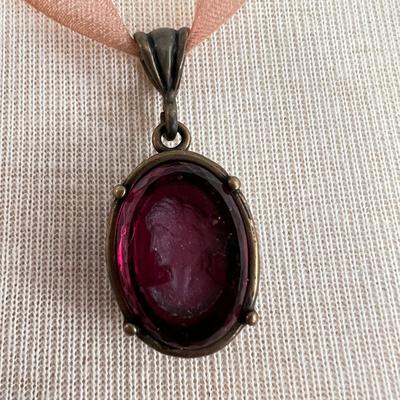 Designer Extasia Glass Cameo Choker Necklace