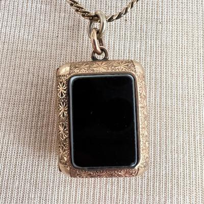 Vintage Designer Miriam Haskell Locket Necklace Collectible