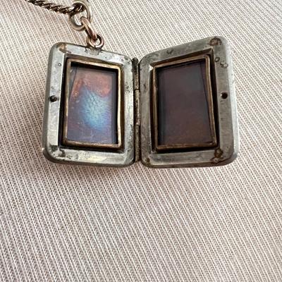 Vintage Designer Miriam Haskell Locket Necklace Collectible