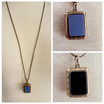 Vintage Designer Miriam Haskell Locket Necklace Collectible