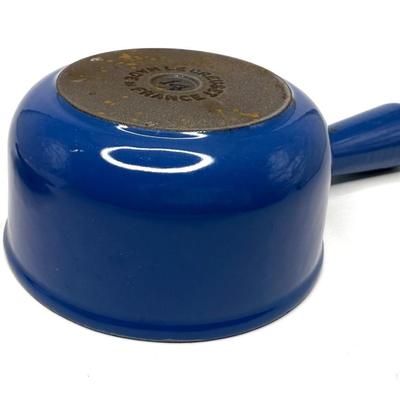 Blue Le Creuset Set - 1 Pan and 1 Small Pot with Lid