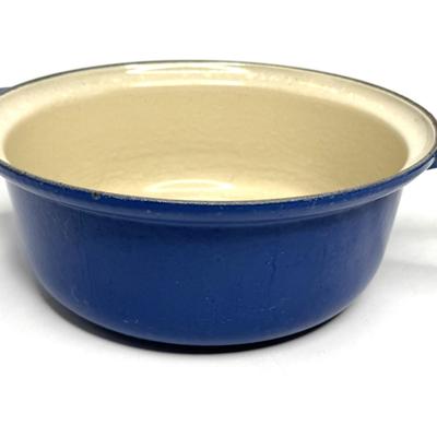 Blue Le Creuset Set - 1 Pan and 1 Small Pot with Lid