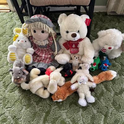 PLUSH DOLL AND ANIMALS