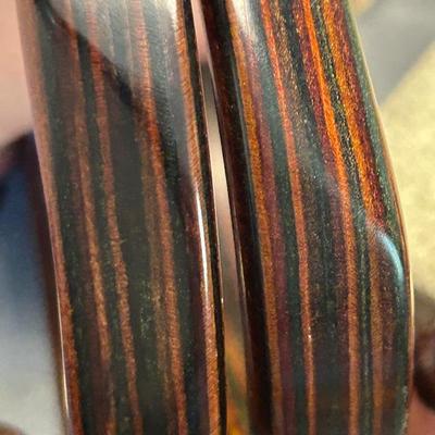 Brown tone wood jewelry