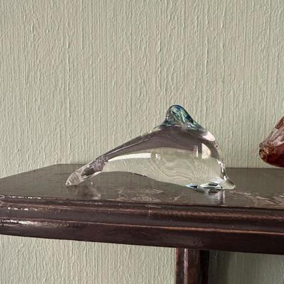 GLASS FISH AND BIRD DECOR