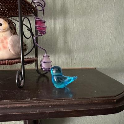 GLASS FISH AND BIRD DECOR