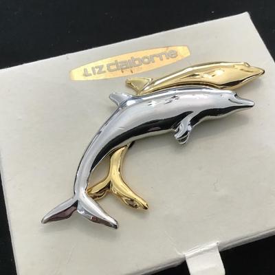 Liz Claiborne DOLPHIN Brooch