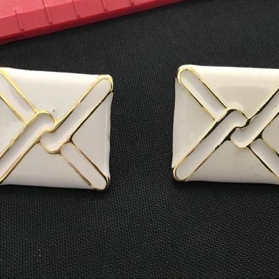 Vintage Enamel Earrings