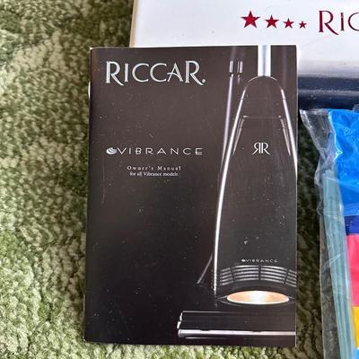 RICCAR VIBRANCE UPRIGHT VACUUM AND A ROYAL HAND VACUUM