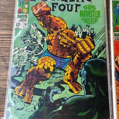 Six Fantastic Four comics