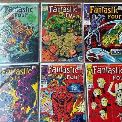 Six Fantastic Four comics