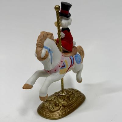 SCROOGE MCDUCK Character’s Carousel Horse Figure New England Collectors Society Disney Characters limited