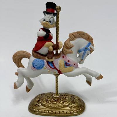SCROOGE MCDUCK Character’s Carousel Horse Figure New England Collectors Society Disney Characters limited