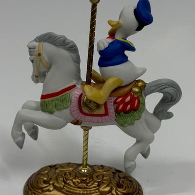 DONALD DUCK Character’s Carousel Horse Figure New England Collectors Society Disney Characters limited edition