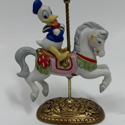 DONALD DUCK Character’s Carousel Horse Figure New England Collectors Society Disney Characters limited edition