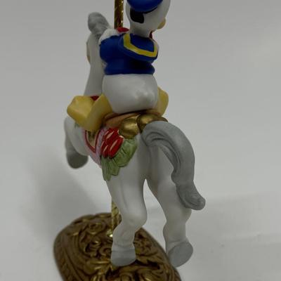 DONALD DUCK Character’s Carousel Horse Figure New England Collectors Society Disney Characters limited edition