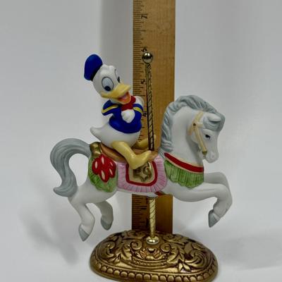 DONALD DUCK Character’s Carousel Horse Figure New England Collectors Society Disney Characters limited edition