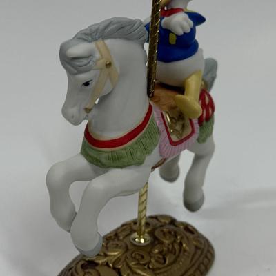 DONALD DUCK Character’s Carousel Horse Figure New England Collectors Society Disney Characters limited edition