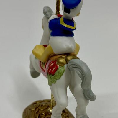 DONALD DUCK Character’s Carousel Horse Figure New England Collectors Society Disney Characters limited edition