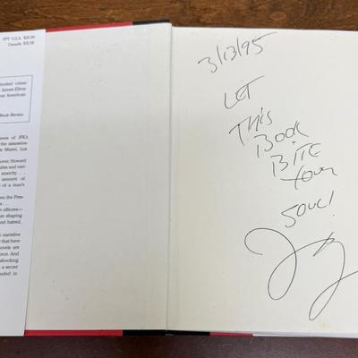American Tabloid hardback book James Ellroy autographed signed by author