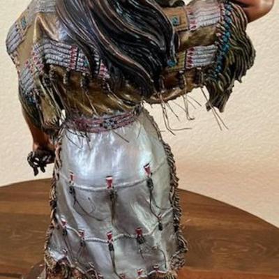 C.A. Pardell Legends Bronze Sculpture "Wind On Still Water" 1996