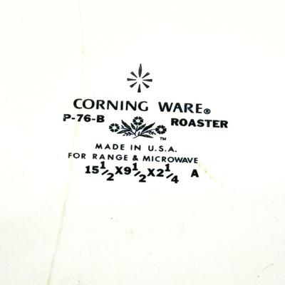 Corning Ware Blue Cornflower Set - Roaster and 10" Lidded Casserole Dish