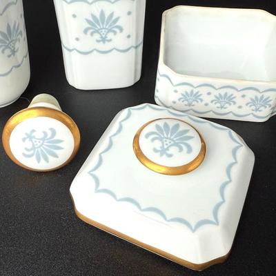 Vintage Bavaria Porcelain Vanity Set - Made in Germany