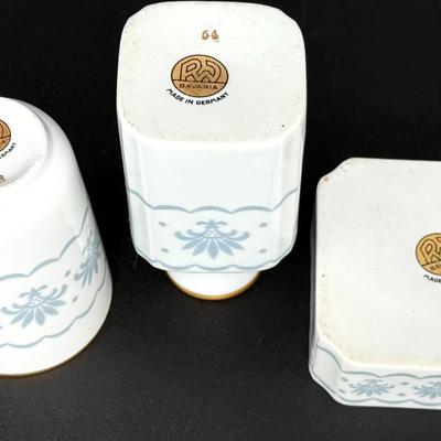 Vintage Bavaria Porcelain Vanity Set - Made in Germany